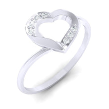 Load image into Gallery viewer, 18Kt white gold real diamond ring 38(1) by diamtrendz
