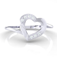 Load image into Gallery viewer, 18Kt white gold real diamond ring 38(2) by diamtrendz
