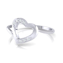 Load image into Gallery viewer, 18Kt white gold real diamond ring 38(3) by diamtrendz
