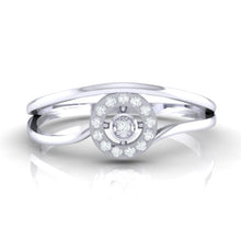 Load image into Gallery viewer, 18Kt white gold real diamond ring 39(2) by diamtrendz
