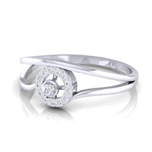 Load image into Gallery viewer, 18Kt white gold real diamond ring 39(3) by diamtrendz
