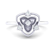 Load image into Gallery viewer, 18Kt white gold real diamond ring 41(2) by diamtrendz
