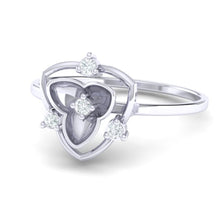 Load image into Gallery viewer, 18Kt white gold real diamond ring 41(3) by diamtrendz
