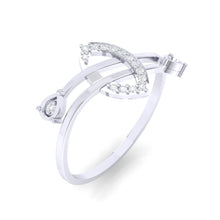 Load image into Gallery viewer, 18Kt white gold real diamond ring 44(1) by diamtrendz
