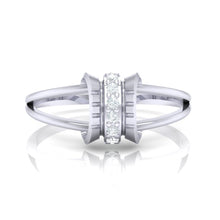 Load image into Gallery viewer, 18Kt white gold real diamond ring 45(2) by diamtrendz
