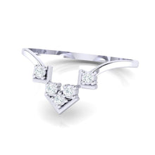Load image into Gallery viewer, 18Kt white gold real diamond ring 47(3) by diamtrendz
