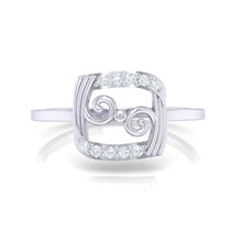 Load image into Gallery viewer, 18Kt white gold real diamond ring 49(2) by diamtrendz
