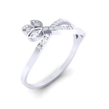 Load image into Gallery viewer, 18Kt white gold real diamond ring 54(1) by diamtrendz

