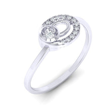 Load image into Gallery viewer, 18Kt white gold real diamond ring 55(1) by diamtrendz
