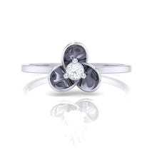 Load image into Gallery viewer, 18Kt white gold real diamond ring 56(2) by diamtrendz
