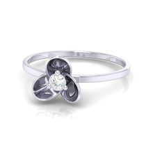 Load image into Gallery viewer, 18Kt white gold real diamond ring 56(3) by diamtrendz
