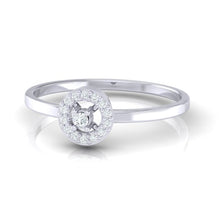 Load image into Gallery viewer, 18Kt white gold solitaire diamond ring by diamtrendz
