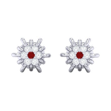 Load image into Gallery viewer, 18Kt white gold real diamond earring by diamtrendz
