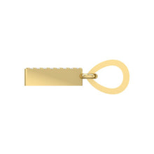 Load image into Gallery viewer, yellow gold alphabet initial letter &#39;A&#39; diamond pendant - 3
