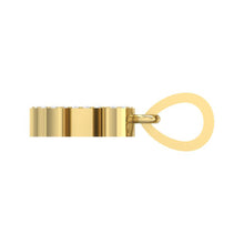 Load image into Gallery viewer, yellow gold alphabet initial letter &#39;C&#39; diamond pendant - 3
