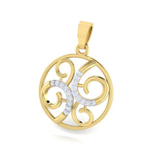 Load image into Gallery viewer, 18Kt gold real diamond pendant by diamtrendz
