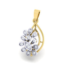 Load image into Gallery viewer, 18Kt gold real diamond pendant by diamtrendz
