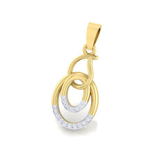 Load image into Gallery viewer, 18Kt gold real diamond pendant by diamtrendz
