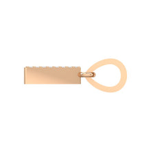 Load image into Gallery viewer, rose gold alphabet initial letter &#39;A&#39; diamond pendant - 3
