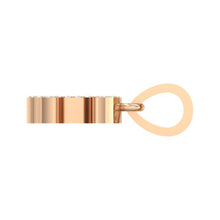 Load image into Gallery viewer, rose gold alphabet initial letter &#39;C&#39; diamond pendant - 3
