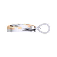 Load image into Gallery viewer, 18Kt rose gold real diamond oval shape pendant by diamtrendz
