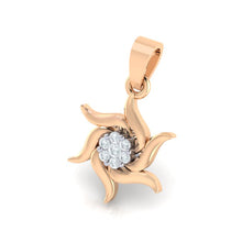 Load image into Gallery viewer, 18Kt rose gold real diamond pendant by diamtrendz
