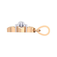 Load image into Gallery viewer, 18Kt rose gold real diamond pendant by diamtrendz
