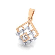 Load image into Gallery viewer, 18Kt rose gold real diamond pendant by diamtrendz
