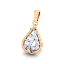 Load image into Gallery viewer, 18Kt rose gold real diamond pendant by diamtrendz
