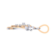 Load image into Gallery viewer, 18Kt rose gold real diamond pendant by diamtrendz
