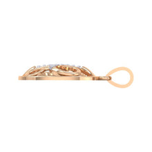 Load image into Gallery viewer, 18Kt rose gold real diamond pendant by diamtrendz
