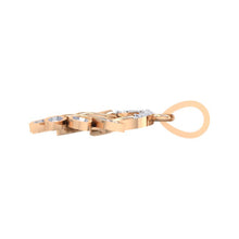 Load image into Gallery viewer, 18Kt rose gold real diamond pendant by diamtrendz
