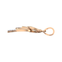 Load image into Gallery viewer, 18Kt rose gold real diamond pendant by diamtrendz
