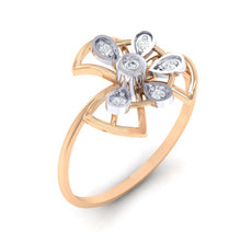 Load image into Gallery viewer, 18Kt rose gold real diamond ring by diamtrendz
