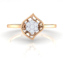 Load image into Gallery viewer, 18Kt rose gold real diamond ring by diamtrendz
