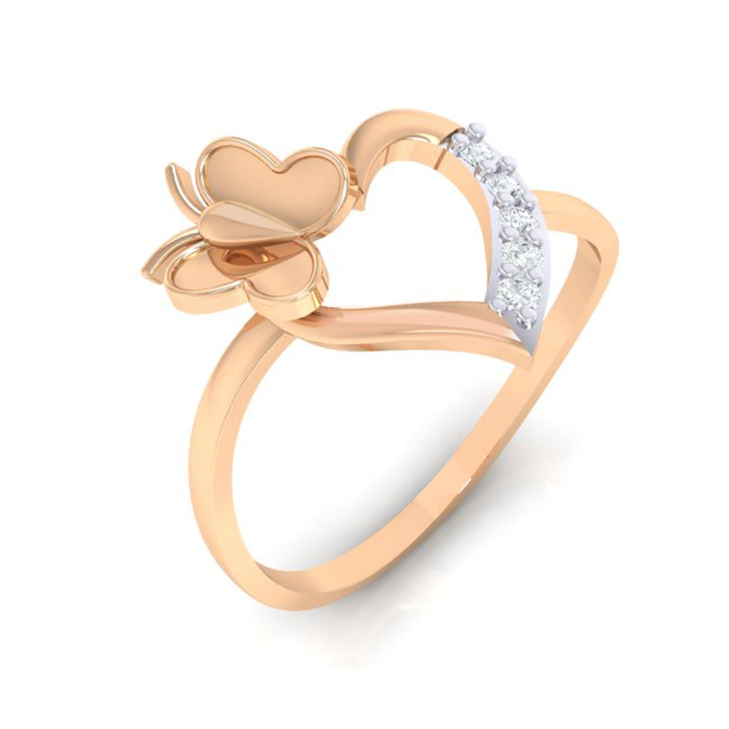 The Love Note Diamond Heart Ring – Happy Jewelers