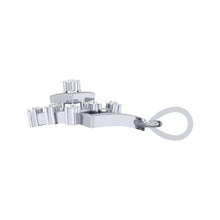 Load image into Gallery viewer, 18Kt white gold real diamond pendant by diamtrendz
