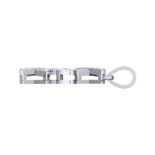 Load image into Gallery viewer, 18Kt white gold real diamond heart shape pendant by diamtrendz
