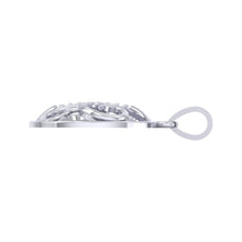 Load image into Gallery viewer, 18Kt white gold real diamond pendant by diamtrendz
