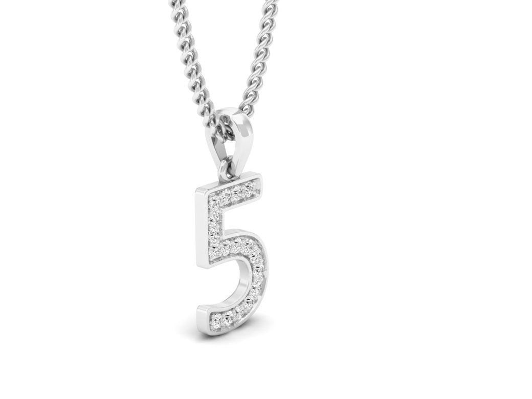 Signature Jersey Number Pendant in Matte Black – Triple Crown Jewelry