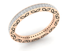 Load image into Gallery viewer, 18Kt rose gold band diamond ring by diamtrendz
