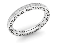 Load image into Gallery viewer, 18Kt white gold band diamond ring by diamtrendz
