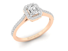 Load image into Gallery viewer, 18Kt rose gold solitaire diamond ring by diamtrendz
