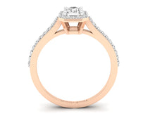 Load image into Gallery viewer, 18Kt rose gold solitaire diamond ring by diamtrendz
