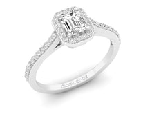 Load image into Gallery viewer, 18Kt white gold solitaire diamond ring by diamtrendz
