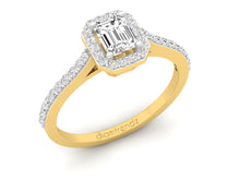 Load image into Gallery viewer, 18Kt gold solitaire diamond ring by diamtrendz
