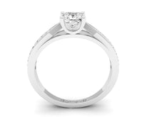 Load image into Gallery viewer, 18Kt white gold solitaire diamond ring by diamtrendz
