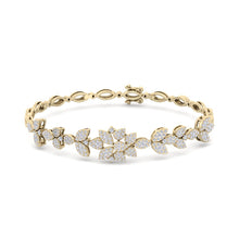 Load image into Gallery viewer, gold designer diamond bracelet
