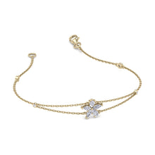 Load image into Gallery viewer, gold chain diamond bracelet

