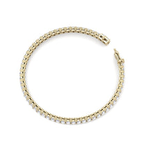 Load image into Gallery viewer, gold tennis diamond bracelet
